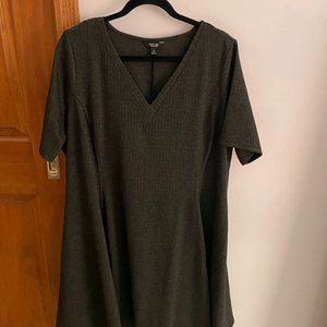 Vera Wang 1X Herringbone Dress